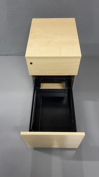 CAJONERA OFICINA de madera con llave