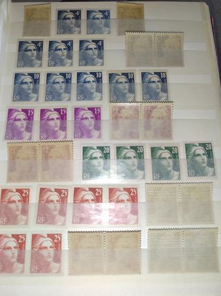 Sellos Francia 1945-47 MNH** 8 Series
