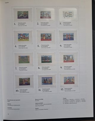 Album libro para sellos 2020.