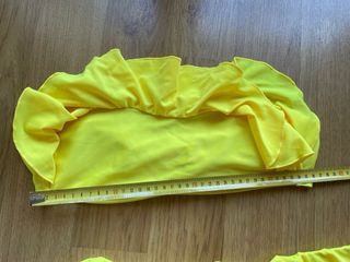 Bikini amarillo volantes bandeau T.M/S