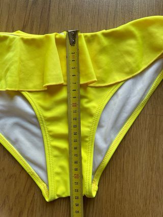 Bikini amarillo volantes bandeau T.M/S