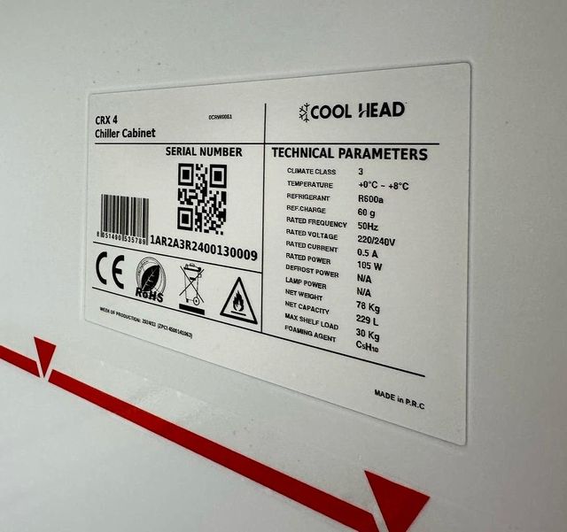 ARMARIO DE REFRIGERACIÓN 1PUERTA COLD HEAD