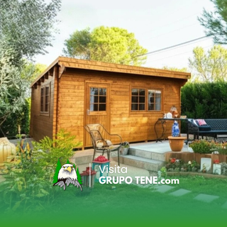 Casa madera moderna 20m2 prefabricada nueva
