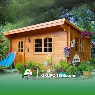 Casa madera moderna 20m2 prefabricada nueva