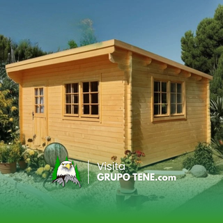 Casa madera moderna 20m2 prefabricada nueva