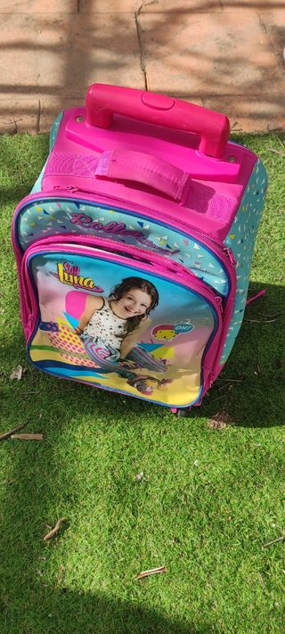 Mochila ,rosa con dibujos