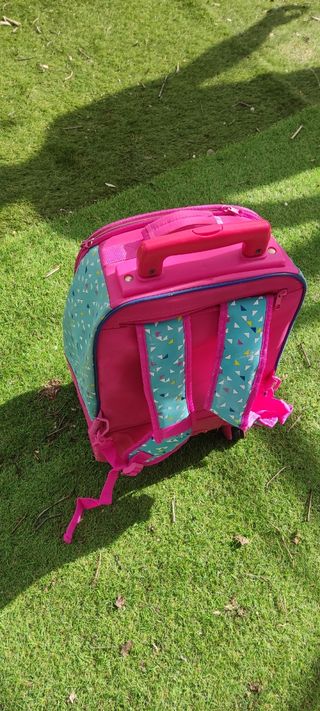 Mochila ,rosa con dibujos