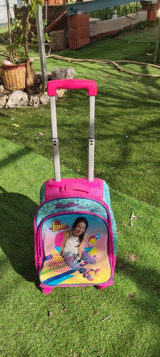 Mochila ,rosa con dibujos