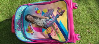 Mochila ,rosa con dibujos