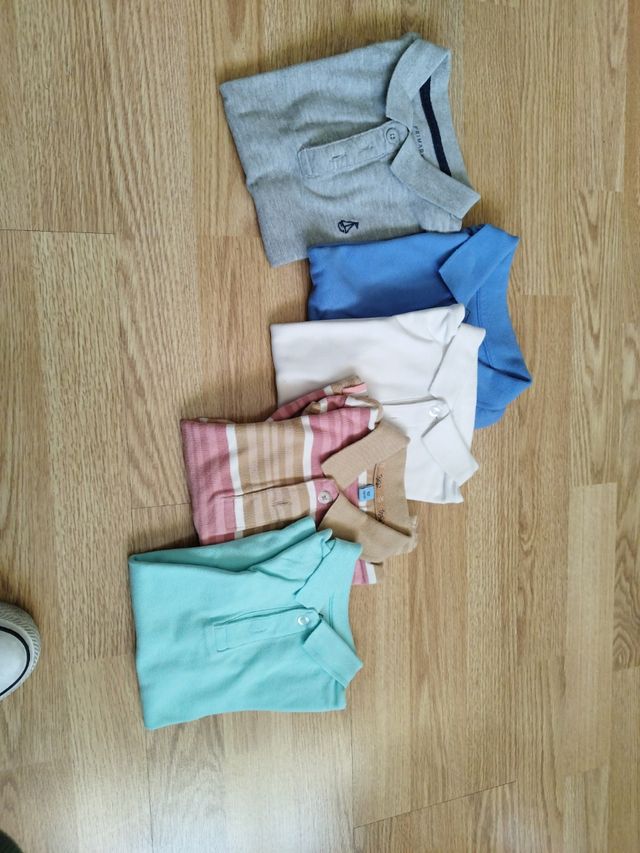 Lote polos manga corta niño