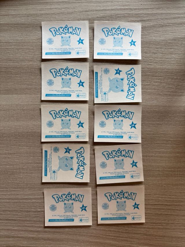 10 figurine Pokemon Merlin 2 serie