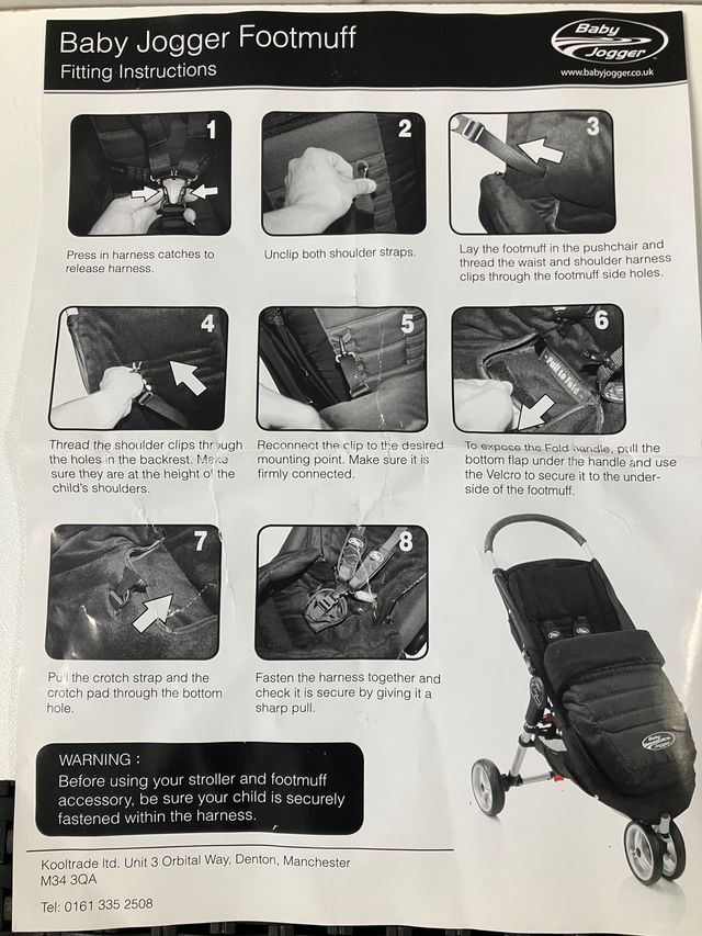 Saco invierno Baby Jogger morado