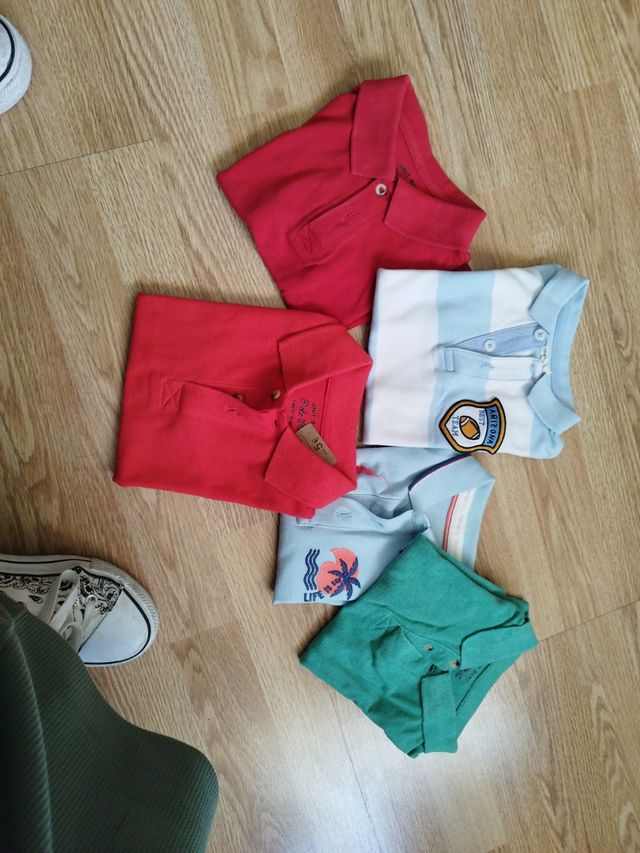 Lote polos manga corta niño