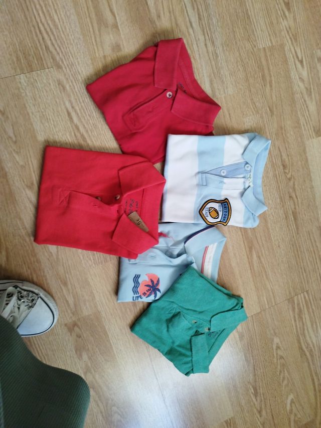 Lote polos manga corta niño