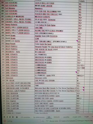 LP discos vinilo rock internacional Pink Floyd,etc