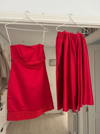 Vestido de fiesta 2 en 1