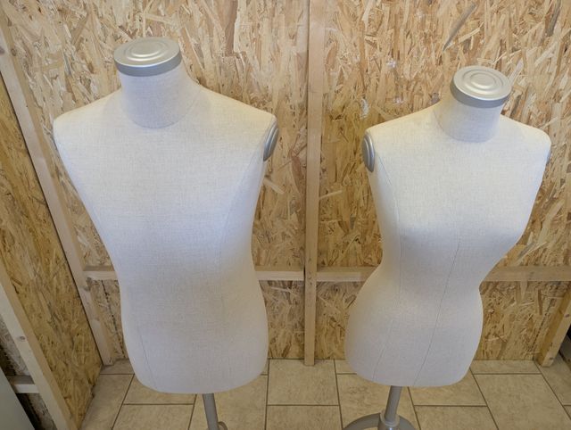 Manichini busti nuovi in lino uomo donna