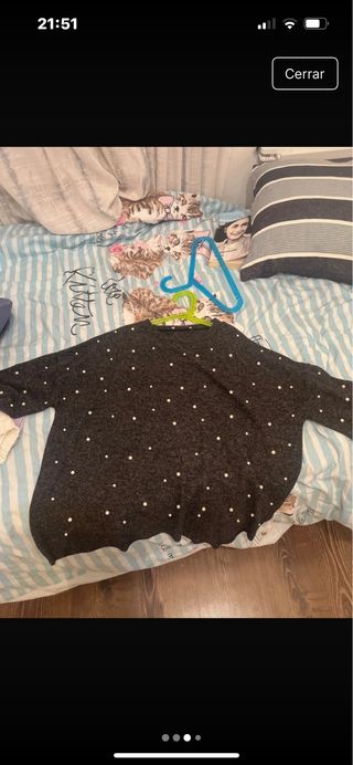 Jersey con perlitas 3/4