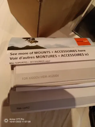 Cámara acción video 4k Sony FDR X1000V/HDRAS200V