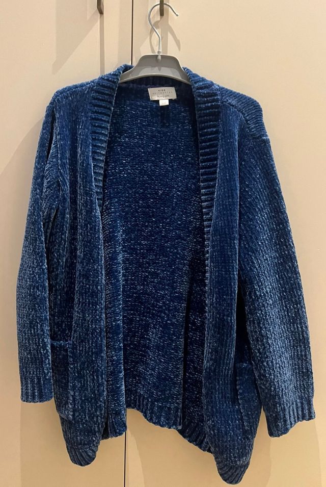 Chaqueta chenilla niña azul precio negociable