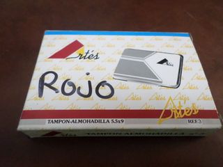 Tampón tinta roja marca Artés