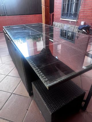 Conjunto de jardin Mesa Y 6 sillas