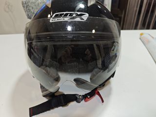 Chaqueta y cascos moto