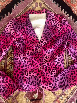 Chaqueta vaquera leopardo MNX