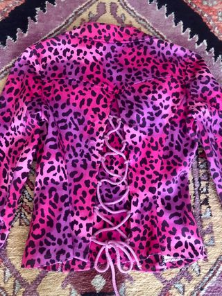Chaqueta vaquera leopardo MNX