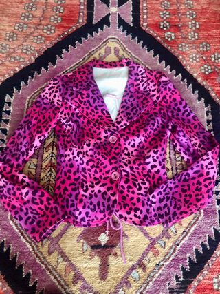 Chaqueta vaquera leopardo MNX