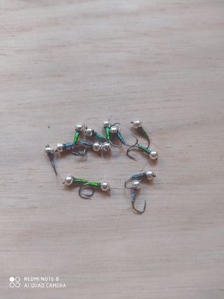 Perdigones pesca a mosca