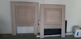 2 cabeceros de madera
