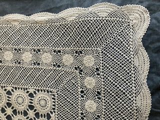 Colcha de crochet blanca