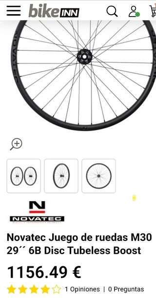 Novatec m30 Carbon 29"