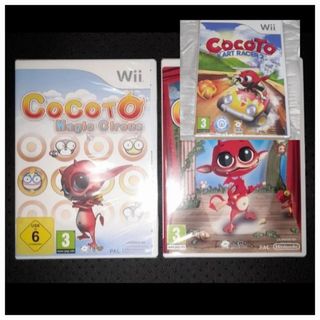 PRECINTADOS. LOTE 3 JUEGOS COCOTO tb jugables wiiU