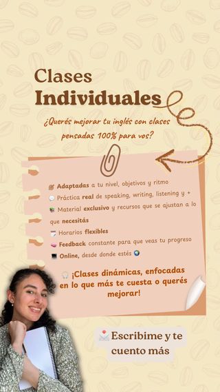 Clases particulares de INGLES - Online/Presencial