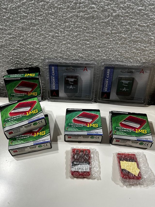 Lote 7 memory card PS1