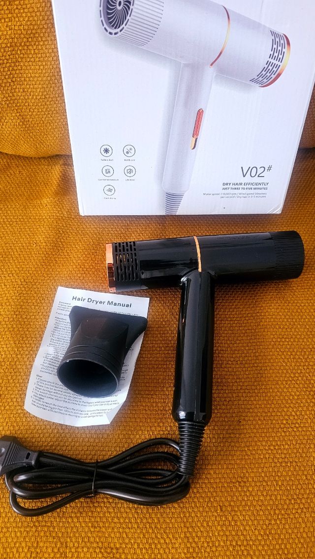 Secador Súper Moderno Iónico Negro nuevo