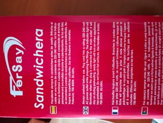 Sandwichera Tacto Frío