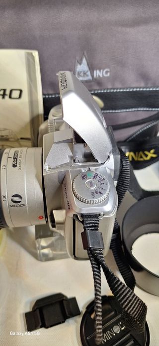 Minolta Dynax 40, camara analógica