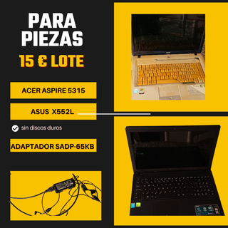 lote de ordenadores para piezas