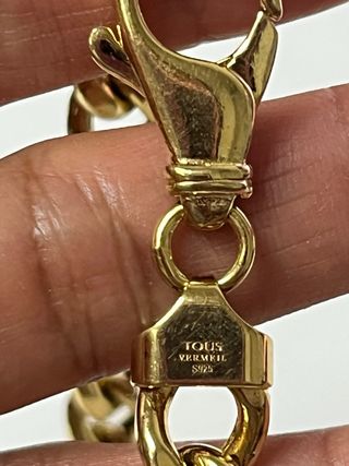 Gargantilla TOUS barbada con baño de oro