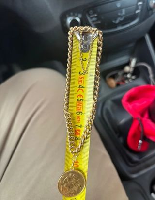 PULSERA ORO 18K CON MONEDA 22K