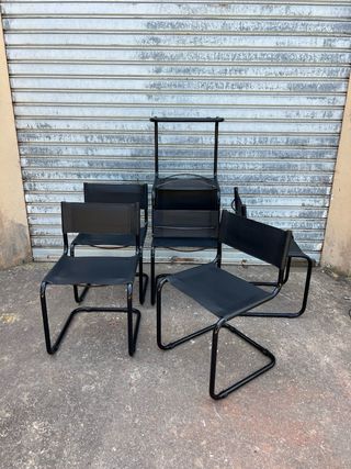 Sillas Cantilever Stam B34 Vintage Años 80
