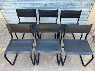 Sillas Cantilever Stam B34 Vintage Años 80