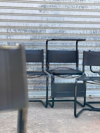 Sillas Cantilever Stam B34 Vintage Años 80