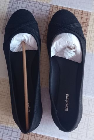 Manoletinas terciopelo talla 38