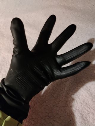 Guanti in gomma con fiori