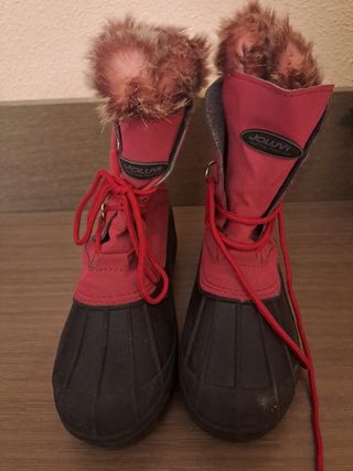 Botas de nieve con pelo, número 36