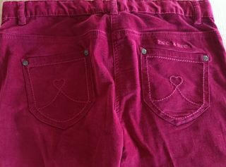 Pantalón terciopelo granate Neck Neck